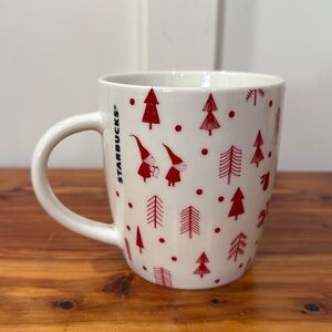 Starbucks Christmas Holiday Tree Santa Bunny Deer 12 Oz Mug